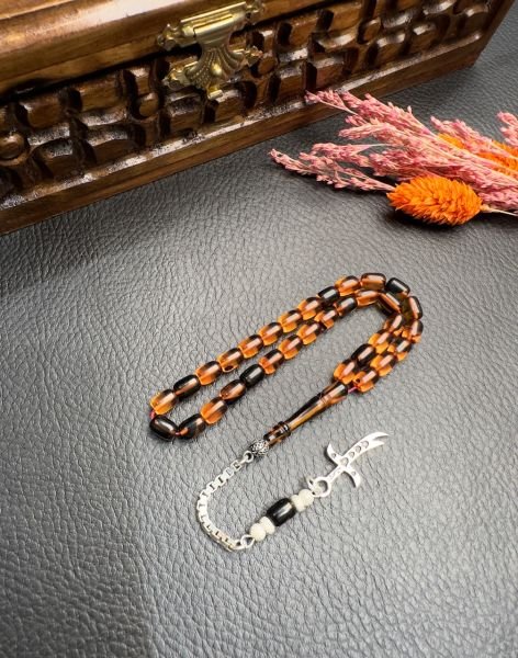 Kapsül Model Dörtparmak Ateş Kehribar Tesbih