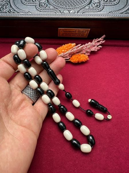 Kapsül Model Beşiktaş Taraftar Sıkma  Kehribar Tesbih