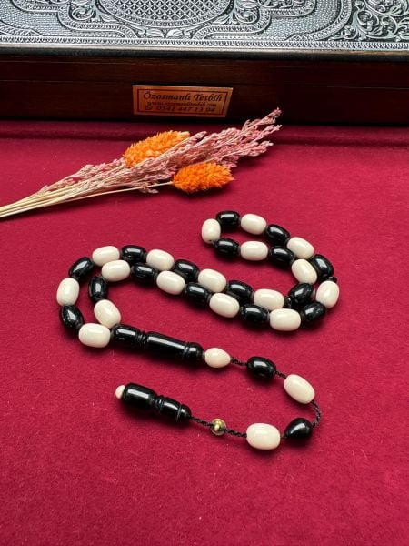 Kapsül Model Beşiktaş Taraftar Sıkma  Kehribar Tesbih