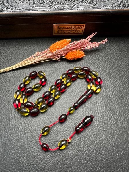 Kapsül Model Galatasaray Taraftar Ateş Kehribar Tesbih