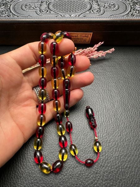 Kapsül Model Galatasaray Taraftar Ateş Kehribar Tesbih