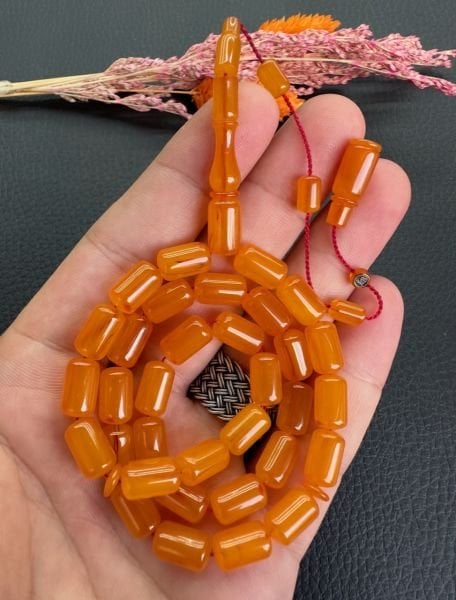 Kapsül Model Helezon Hare Eski Osmanlı Sıkma Kehribar Tesbih