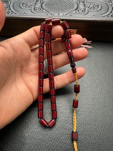 Kesme Model Sıkma Kehribar Tesbih