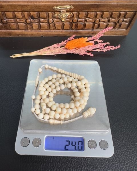 Küre Model 99’luk Sade Fil Dişi Tesbih