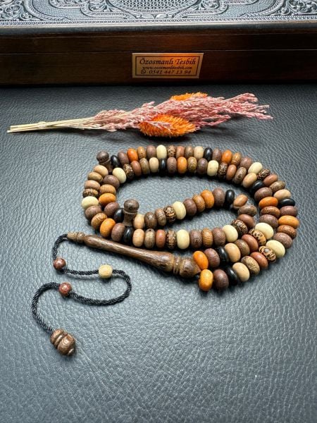 Basık Model Karışık Ağaç Grubu 99 Luk Tesbih