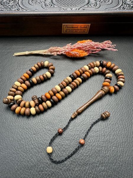 Basık Model Karışık Ağaç Grubu 99 Luk Tesbih