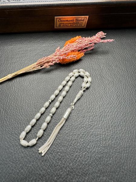 Kapsül Model Gümüş Tesbih