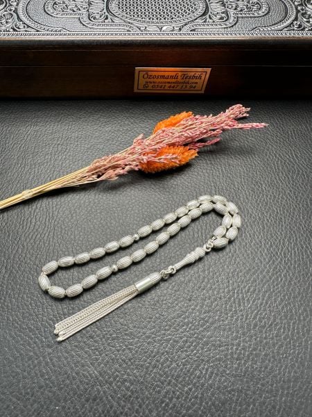 Kapsül Model Gümüş Tesbih