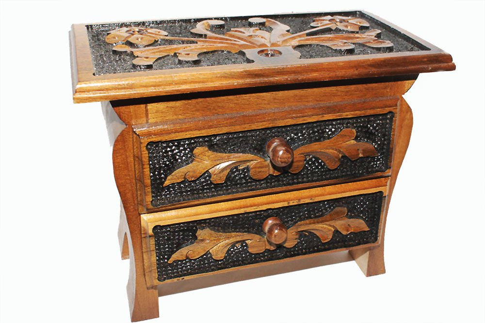 El İşi Oyma Ceviz Ağacı Küçük Boy Gümüşlük