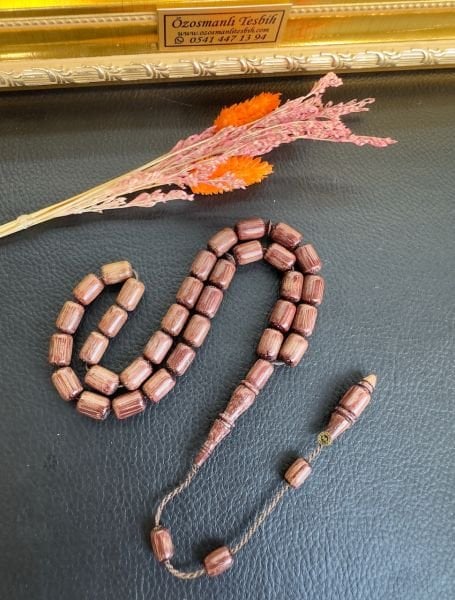 Kapsül Model MorGül Ağaç Tesbih