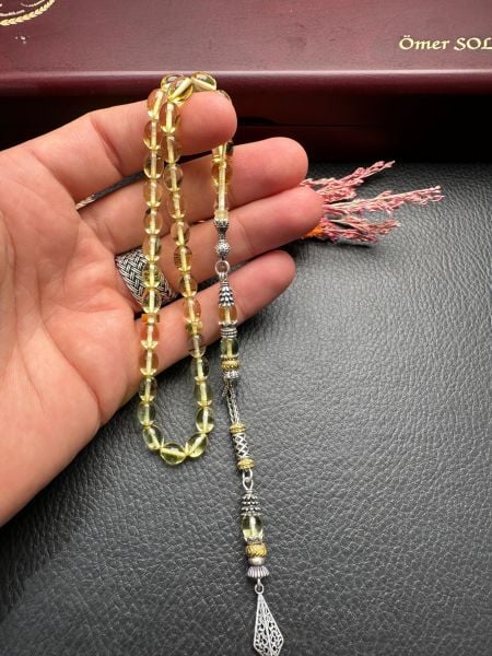 Beyzi Model Damla Kehribar Tesbih