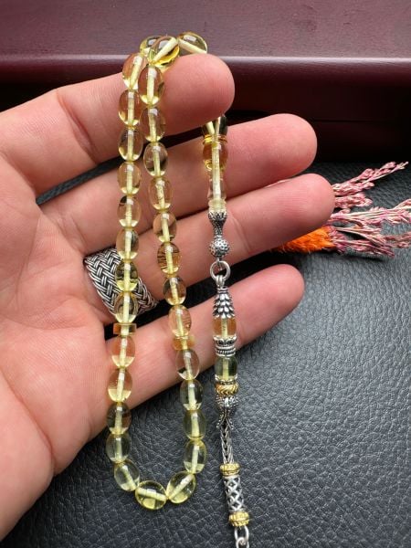 Beyzi Model Damla Kehribar Tesbih