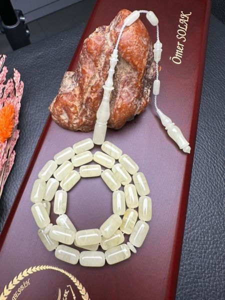 Serdar Aydın Usta İşçiliği Tek Kaya  Damla Kehribar Tesbih