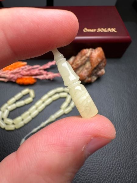 Serdar Aydın Usta İşçiliği Tek Kaya  Damla Kehribar Tesbih