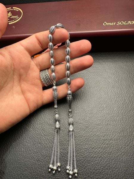 Beyzi Model Zaza Gümüş Tesbih