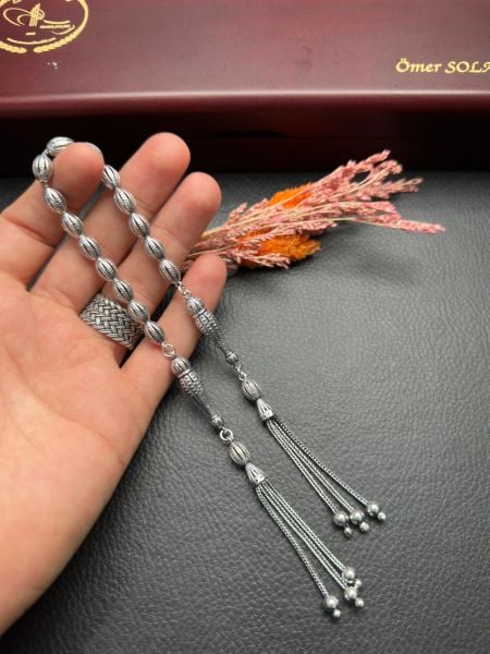 Beyzi Model Zaza Gümüş Tesbih