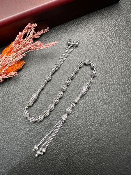 Beyzi Model Zaza Gümüş Tesbih