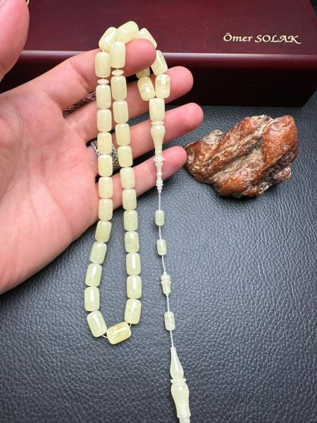 Serdar Aydın Usta İşçiliği Tek Kaya  Damla Kehribar Tesbih