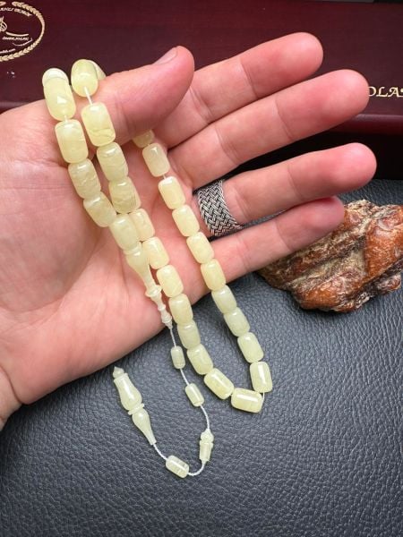 Serdar Aydın Usta İşçiliği Tek Kaya  Damla Kehribar Tesbih