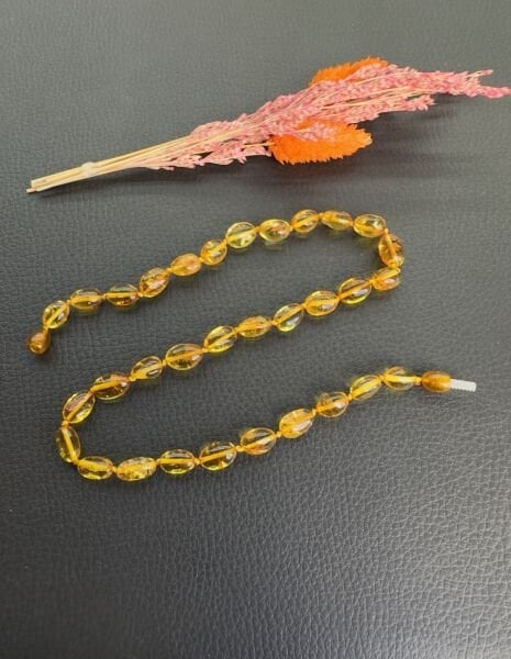 Damla Kehribar Kolye