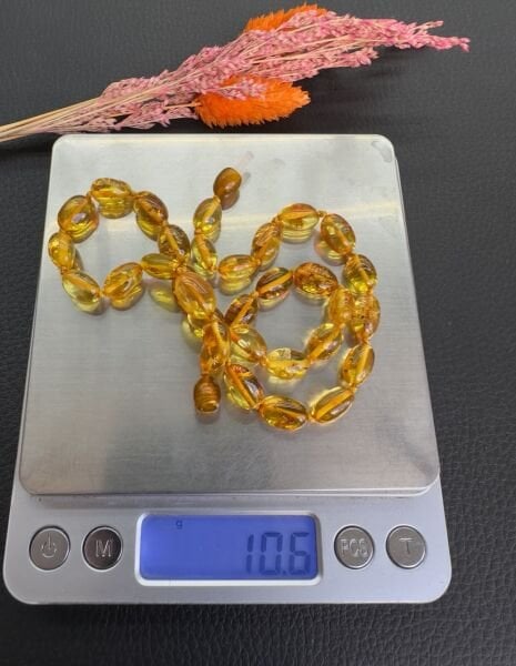 Damla Kehribar Kolye