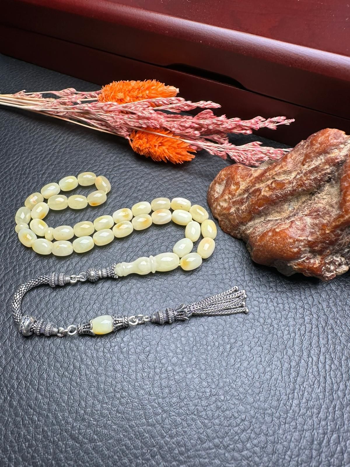 Rus Kaya Damla Kehribar Tesbih