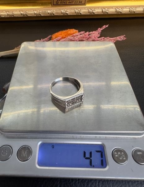 Özel Tasarım İnce Gümüş Yüzük