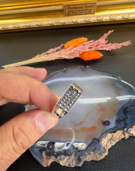 Özel Tasarım İnce Gümüş Yüzük