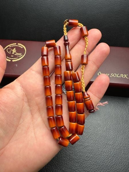 Kesme Model Sıkma Kehribar Tesbih