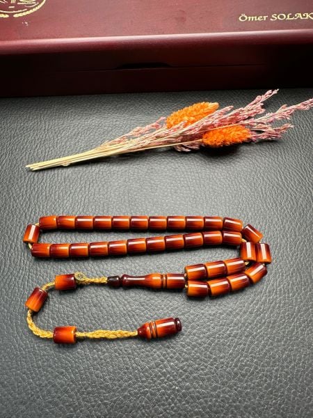 Kesme Model Sıkma Kehribar Tesbih