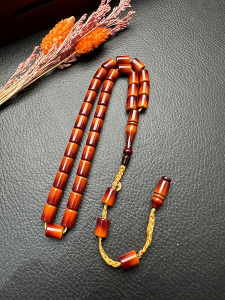 Kesme Model Sıkma Kehribar Tesbih