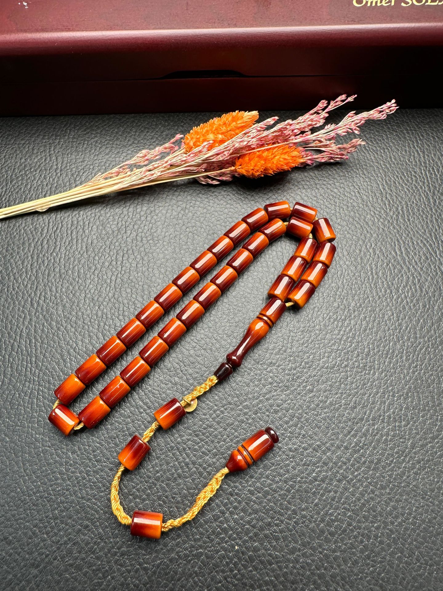 Kesme Model Sıkma Kehribar Tesbih