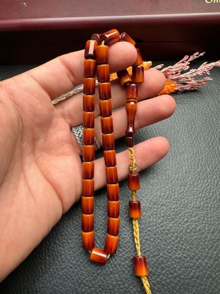 Kesme Model Sıkma Kehribar Tesbih