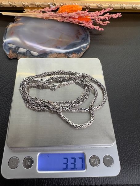 Özel Tasarım Erkek Gümüş Bileklik Kolye Set