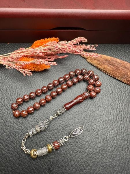 Küre Model Gümüş  İşlemeli Kuka Tesbih