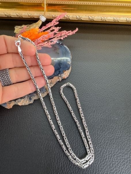 Özel Tasarım Erkek Gümüş Kolye