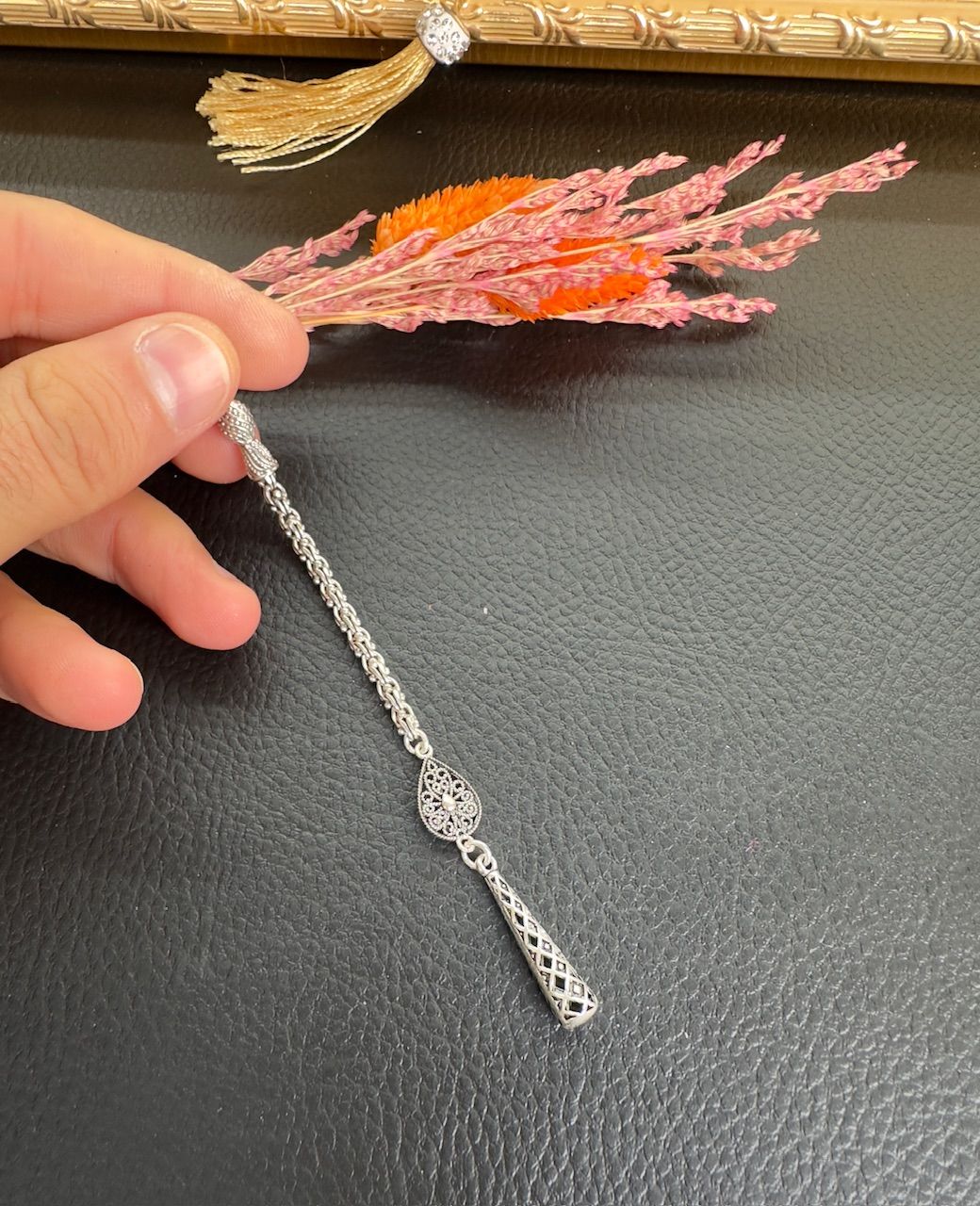 Özel Tasarım Tekli Gümüş Püskül