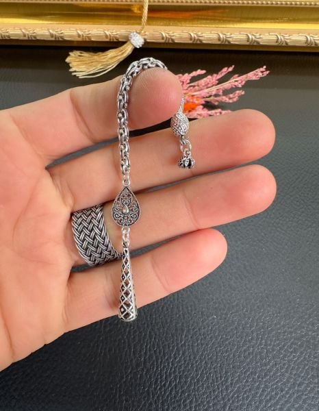 Özel Tasarım Tekli Gümüş Püskül