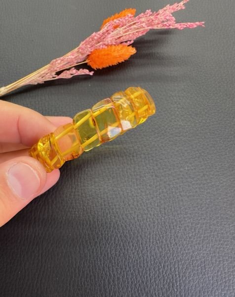 Rolex Model Damla Kehribar Bileklik