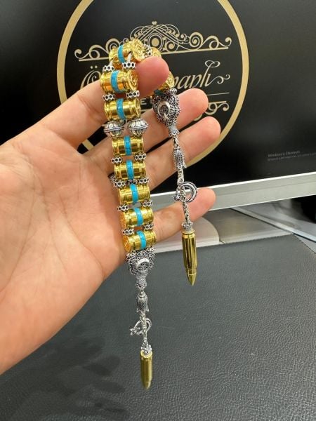 Mermi Model Gümüş Zaza Tesbih