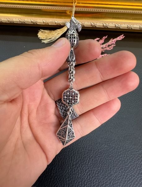 Özel Tasarım Tekli Gümüş Püskül