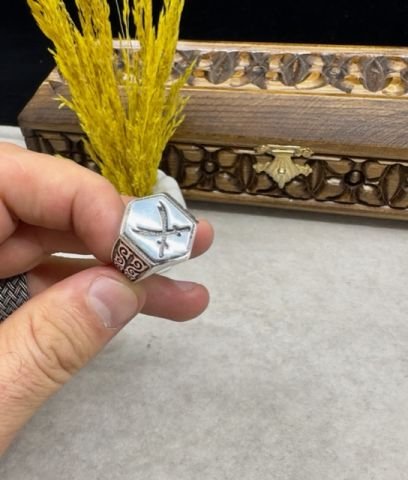 Zülfikar Model 925 Ayar Gümüş Erkek Yüzük