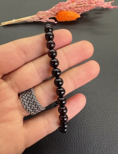 Küre Model Damla Kehribar Bileklik