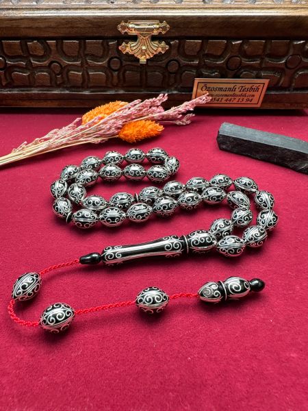 Beyzi Model İbrahim Muştu Erzurum Oltu Taşı Tesbih