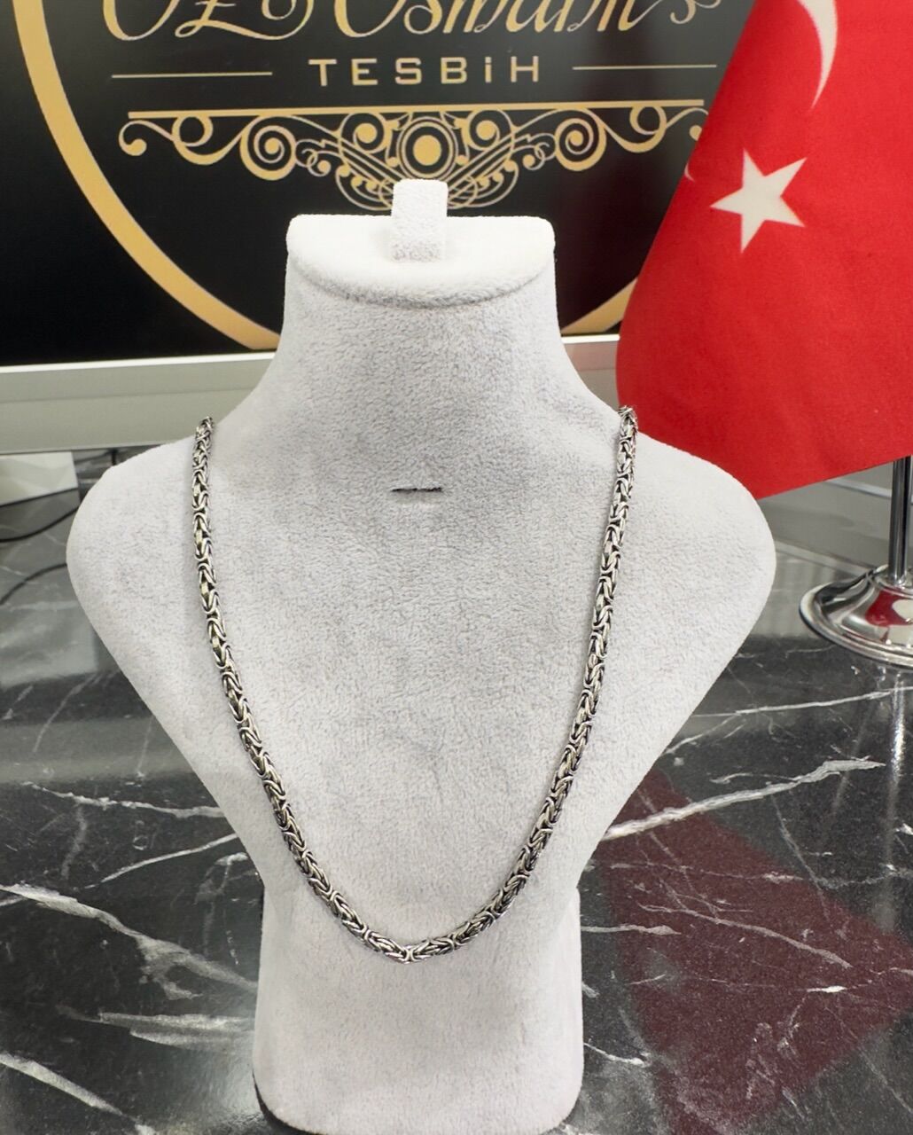 Kral Zincir  Gümüş Kolye