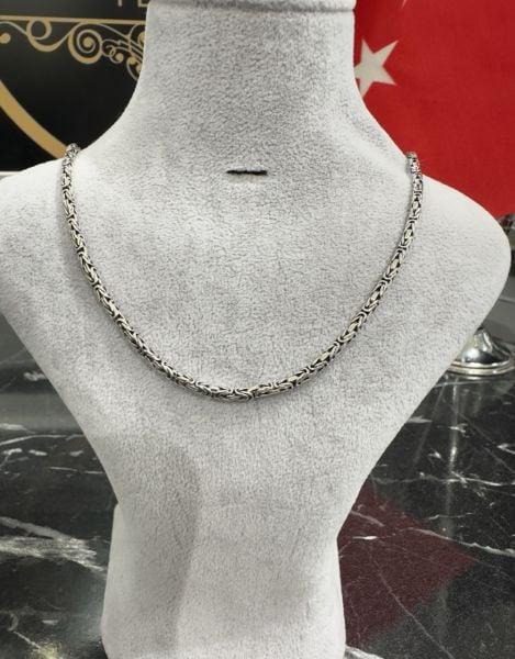 Gümüş Kolye Ve Bileklik Kral Zincir Set