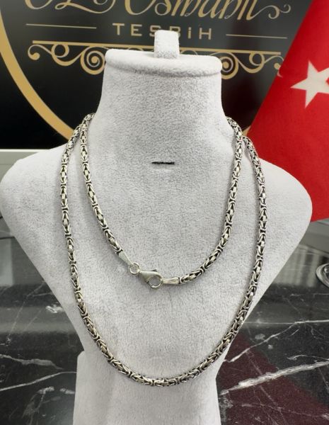 Kral Zincir Gümüş Kolye