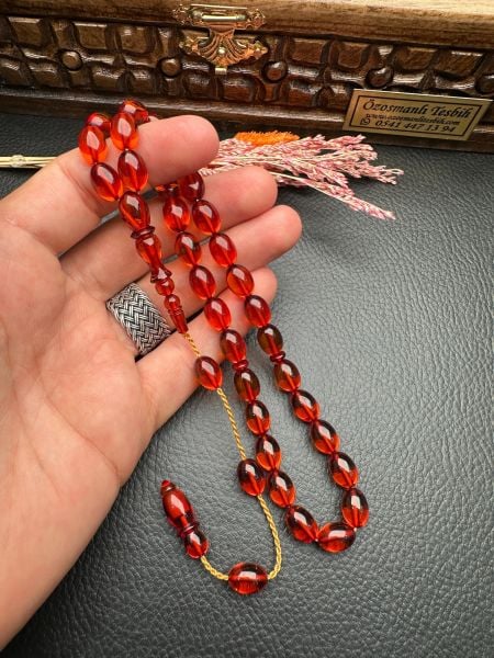 Ateş Kehribar Tesbih