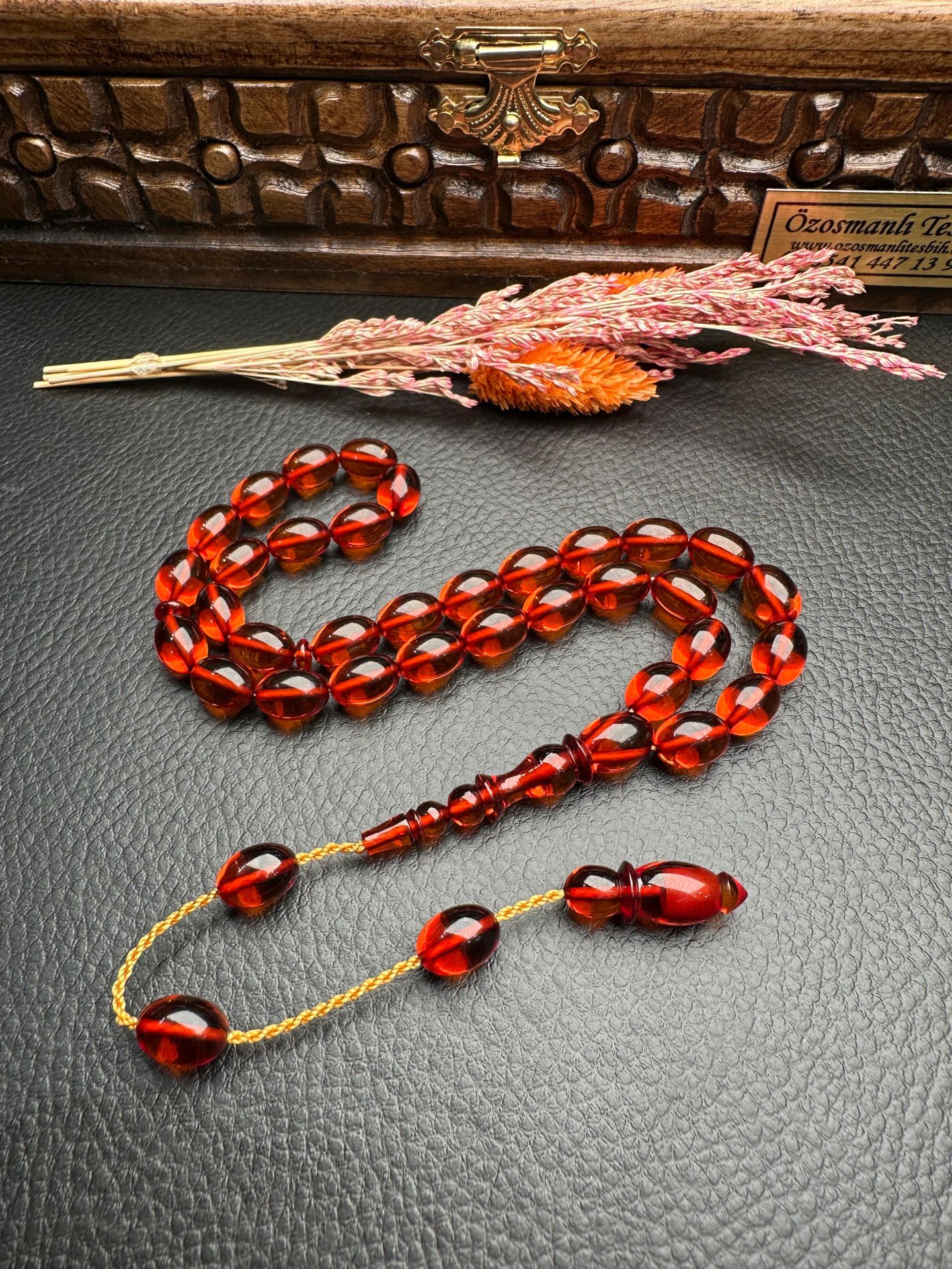 Ateş Kehribar Tesbih