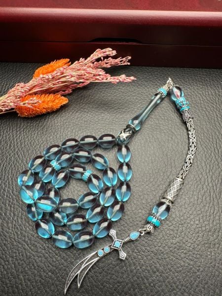 Beyzi Model Ateş Kehribar Tesbih